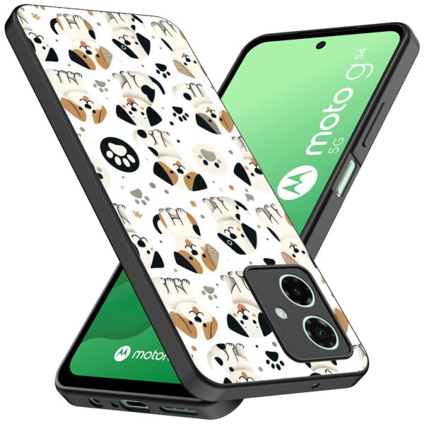 honden opdruk_Motorola Moto G54 telefoonhoesje