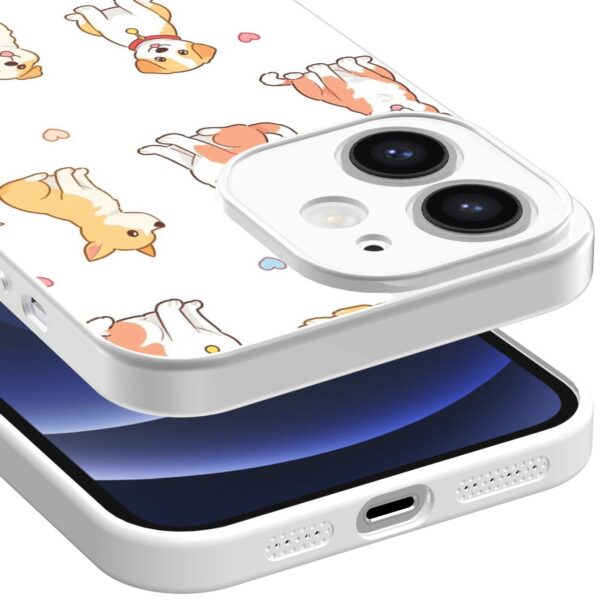 honden opdruk_iPhone 12 Telefoonhoesje met witte rand (3)