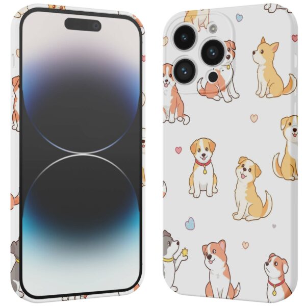 honden opdruk_iPhone 14 Pro telefoonhoesje met volledige rondom bedrukking (3)