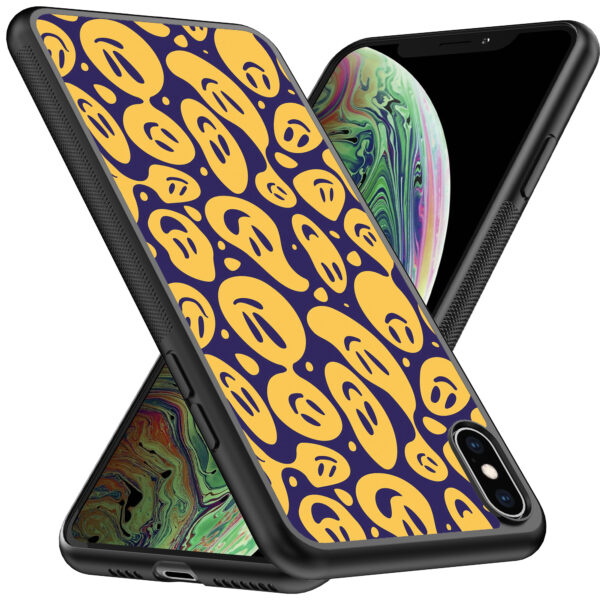 iPhone Xs Max telefoonhoesje met smiley opdruk (2)