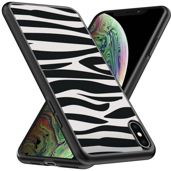 iPhone Xs Max telefoonhoesje met zebra opdruk (2)