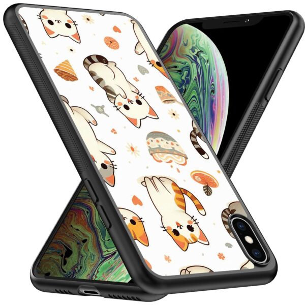 katten opdruk_iPhone X-Xs telefoonhoesje (2)
