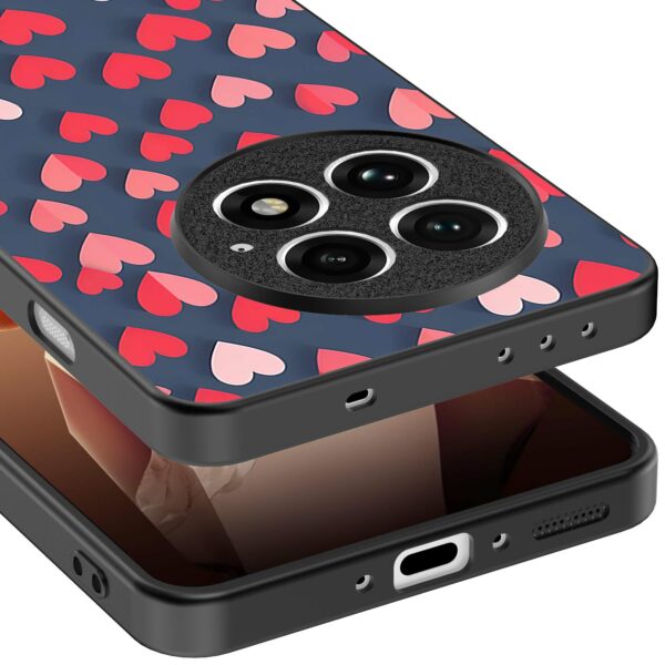 kleine roze en rode hartjes opdruk_OnePlus 13 Telefoonhoesje (3)
