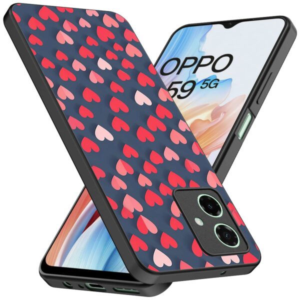 kleine roze en rode hartjes opdruk_Oppo A59 telefoonhoesje (2)