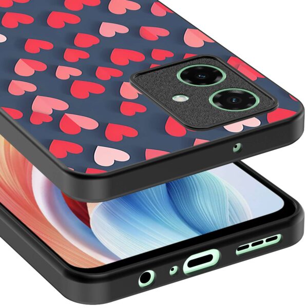 kleine roze en rode hartjes opdruk_Oppo A59 telefoonhoesje (3)