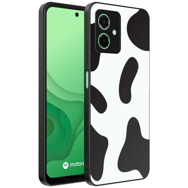 koeienvlekken opdruk_Motorola Moto G54 telefoonhoesje met