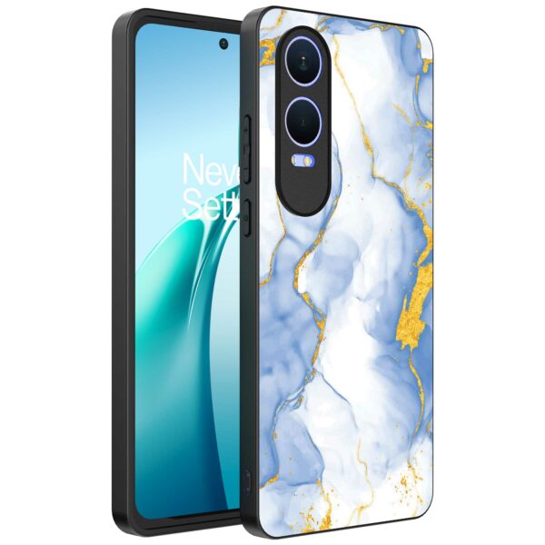 lichtblauw goud marmer opdruk_OnePlus Nord CE 4 Lite Telefoonhoesje (1)