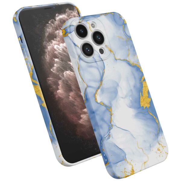 lichtblauw goud marmer opdruk_iPhone 11 Pro Max telefoonhoesje met volledige rondom bedrukking (2)