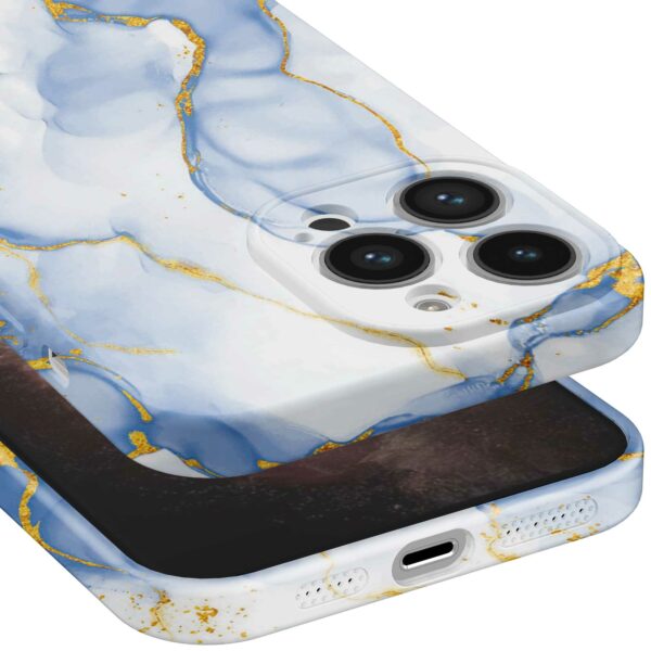 lichtblauw goud marmer opdruk_iPhone 11 Pro Max telefoonhoesje met volledige rondom bedrukking (5)