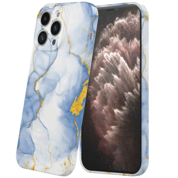 lichtblauw goud marmer opdruk_iPhone 11 Pro Max telefoonhoesje met volledige rondom bedrukking (6)