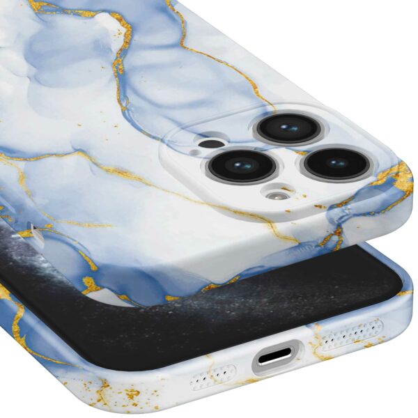lichtblauw goud marmer opdruk_iPhone 11 Pro telefoonhoesje met volledige rondom bedrukking (5)