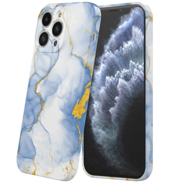 lichtblauw goud marmer opdruk_iPhone 11 Pro telefoonhoesje met volledige rondom bedrukking (6)