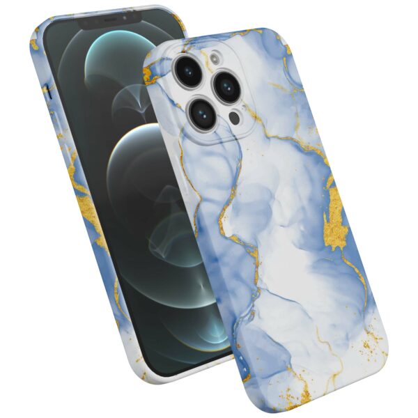 lichtblauw goud marmer opdruk_iPhone 12 Pro Max telefoonhoesje met volledige rondom bedrukking (2)