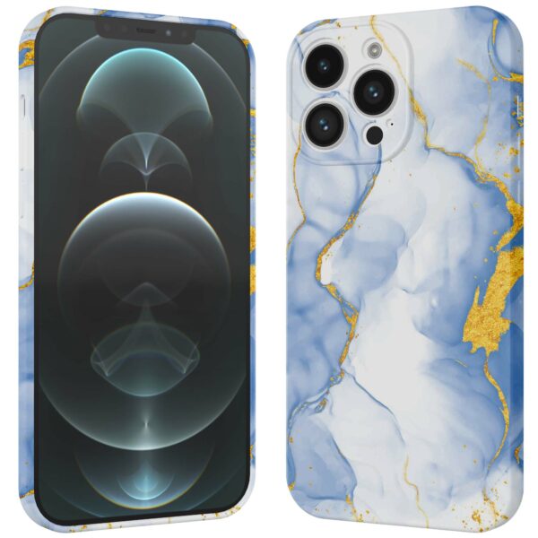 lichtblauw goud marmer opdruk_iPhone 12 Pro Max telefoonhoesje met volledige rondom bedrukking (3)