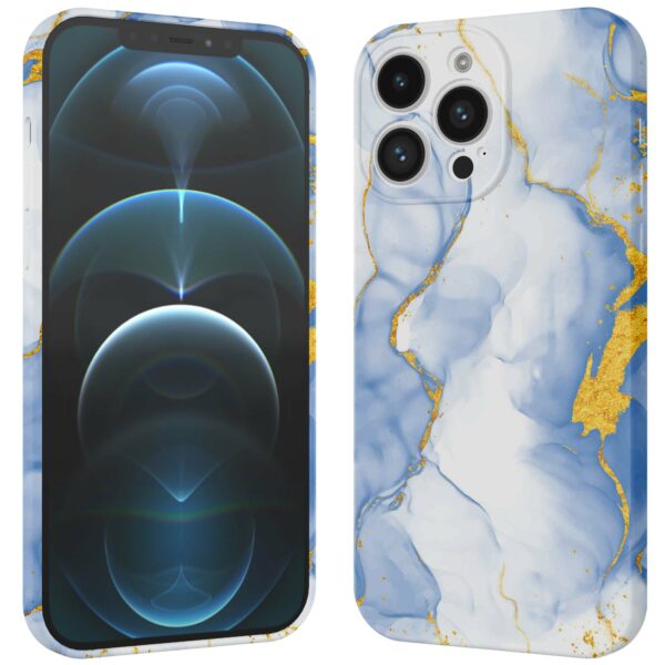 lichtblauw goud marmer opdruk_iPhone 12 Pro telefoonhoesje met volledige rondom bedrukking (3)