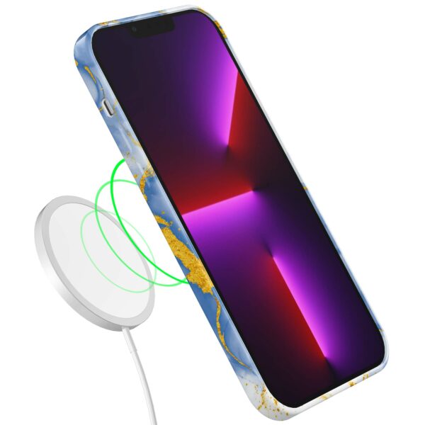 lichtblauw goud marmer opdruk_iPhone 13 Pro telefoonhoesje met volledige rondom bedrukking (7)