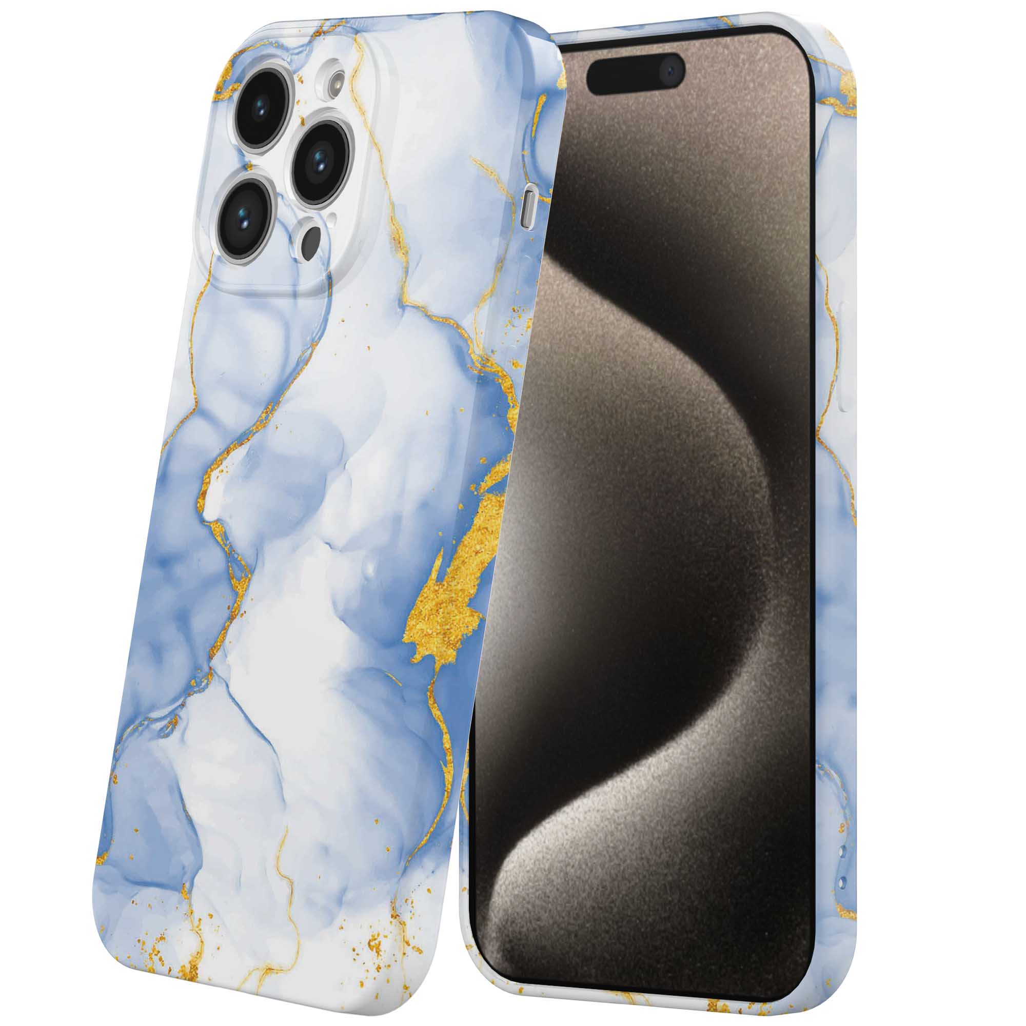 lichtblauw goud marmer opdruk_iPhone 15 Pro Max telefoonhoesje met volledige rondom bedrukking (6)