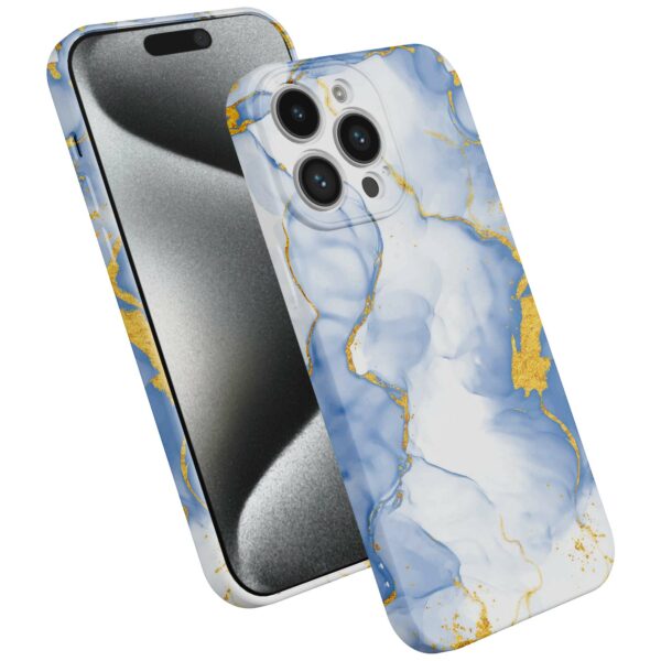 lichtblauw goud marmer opdruk_iPhone 15 Pro telefoonhoesje met volledige rondom bedrukking (2)