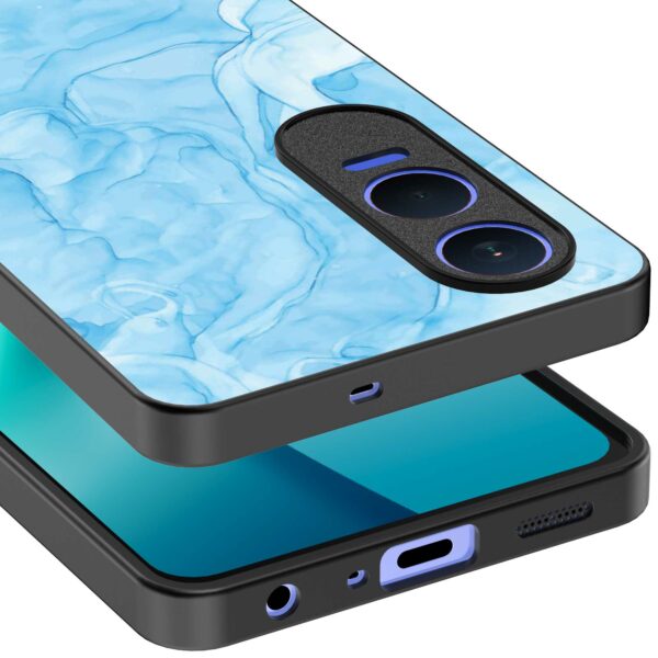 lichtblauw marmer opdruk_OnePlus Nord CE 4 Lite Telefoonhoesje (3)