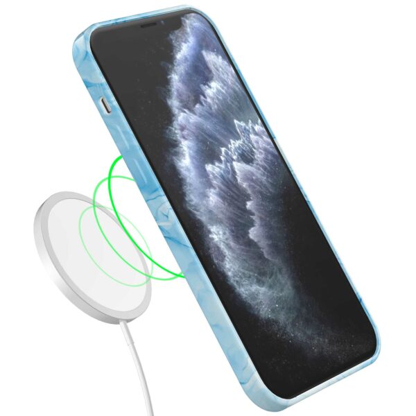 lichtblauw marmer opdruk_iPhone 11 Pro telefoonhoesje met volledige rondom bedrukking (7)