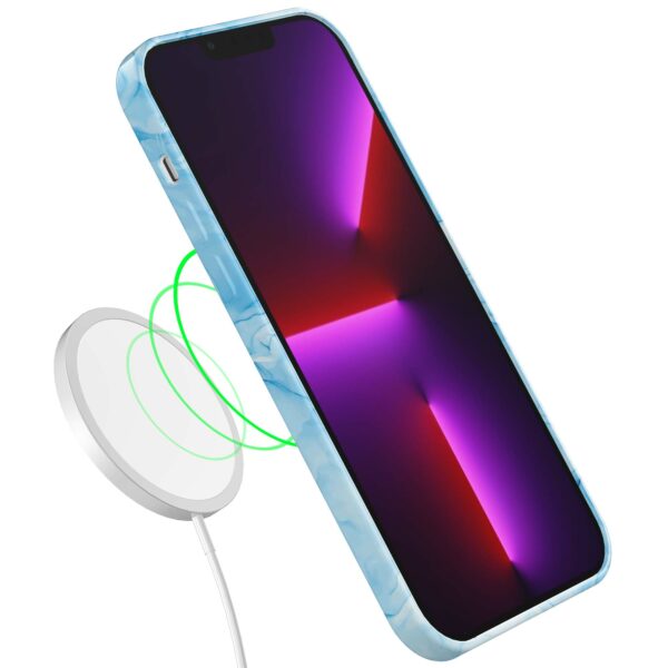 lichtblauw marmer opdruk_iPhone 13 Pro telefoonhoesje met volledige rondom bedrukking (7)