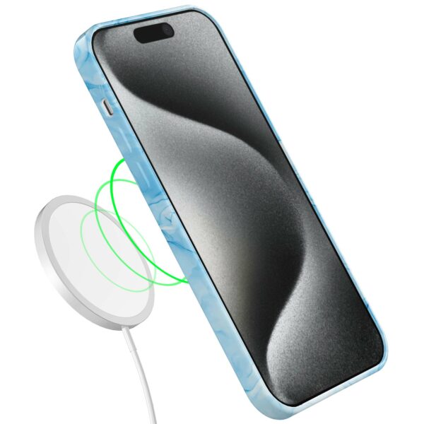 lichtblauw marmer opdruk_iPhone 15 Pro telefoonhoesje met volledige rondom bedrukking (7)