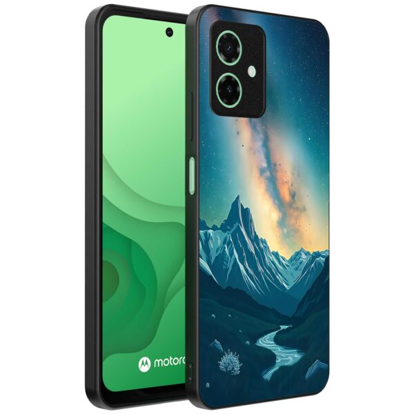 melkweg sterrenhemel opdruk_Motorola Moto G54 telefoonhoesje met