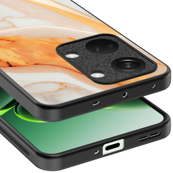 oranje marmer opdruk_OnePlus Nord 3 Telefoonhoesje (3)