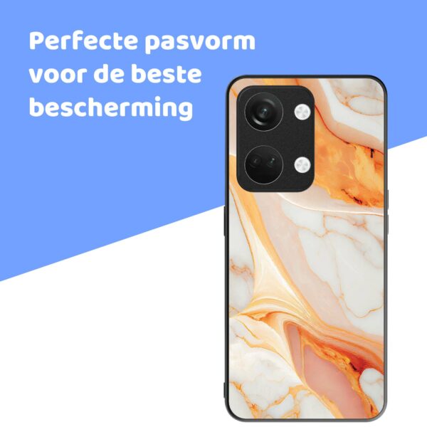 oranje marmer opdruk_OnePlus Nord 3 Telefoonhoesje (4)