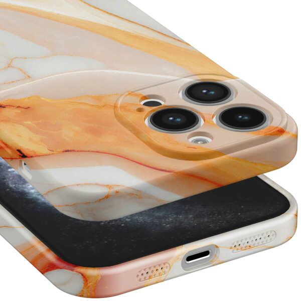 oranje marmer opdruk_iPhone 11 Pro telefoonhoesje met volledige rondom bedrukking (5)