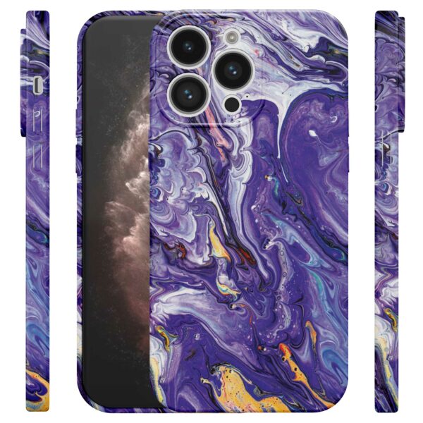 paars goud marmer opdruk_iPhone 11 Pro Max telefoonhoesje met volledige rondom bedrukking (4)
