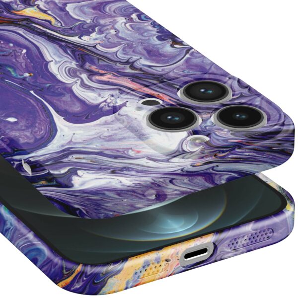 paars goud marmer opdruk_iPhone 12 Pro Max telefoonhoesje met volledige rondom bedrukking (5)