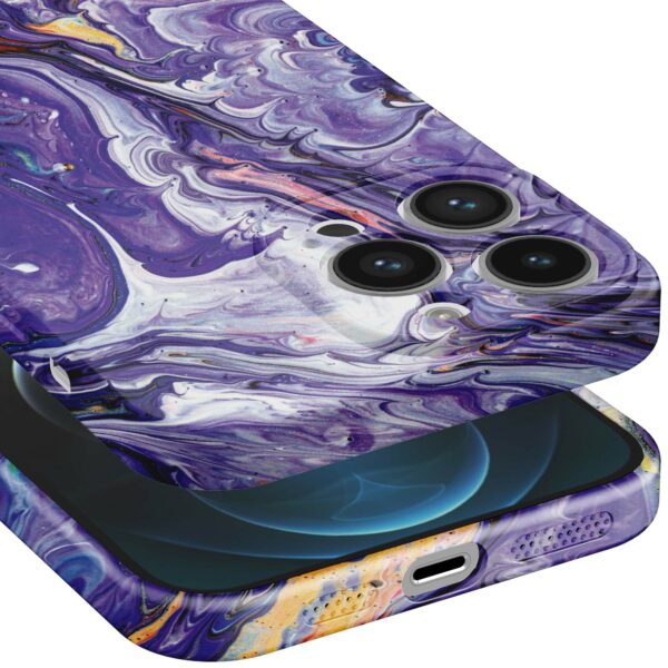 paars goud marmer opdruk_iPhone 12 Pro telefoonhoesje met volledige rondom bedrukking (5)