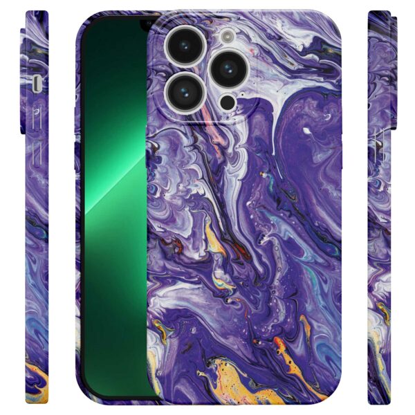 paars goud marmer opdruk_iPhone 13 Pro Max telefoonhoesje met volledige rondom bedrukking (4)