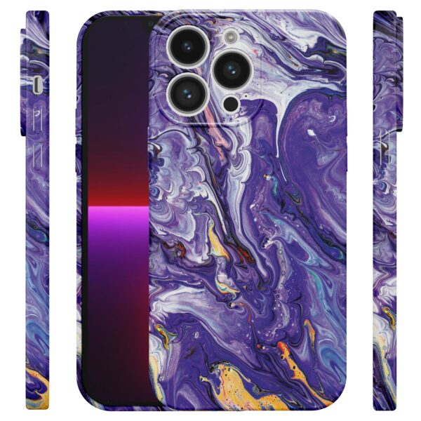 paars goud marmer opdruk_iPhone 13 Pro telefoonhoesje met volledige rondom bedrukking (4)