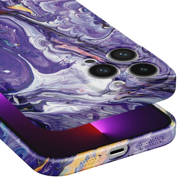 paars goud marmer opdruk_iPhone 13 Pro telefoonhoesje met volledige rondom bedrukking (5)