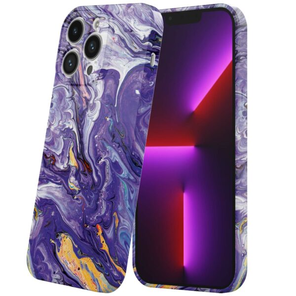 paars goud marmer opdruk_iPhone 13 Pro telefoonhoesje met volledige rondom bedrukking (6)