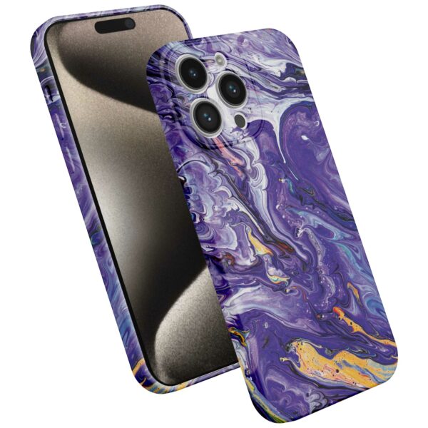 paars goud marmer opdruk_iPhone 15 Pro Max telefoonhoesje met volledige rondom bedrukking (2)