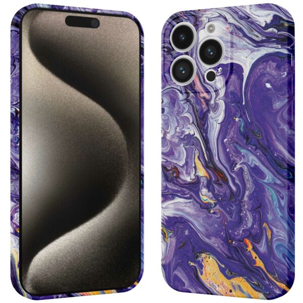 paars goud marmer opdruk_iPhone 15 Pro Max telefoonhoesje met volledige rondom bedrukking (3)