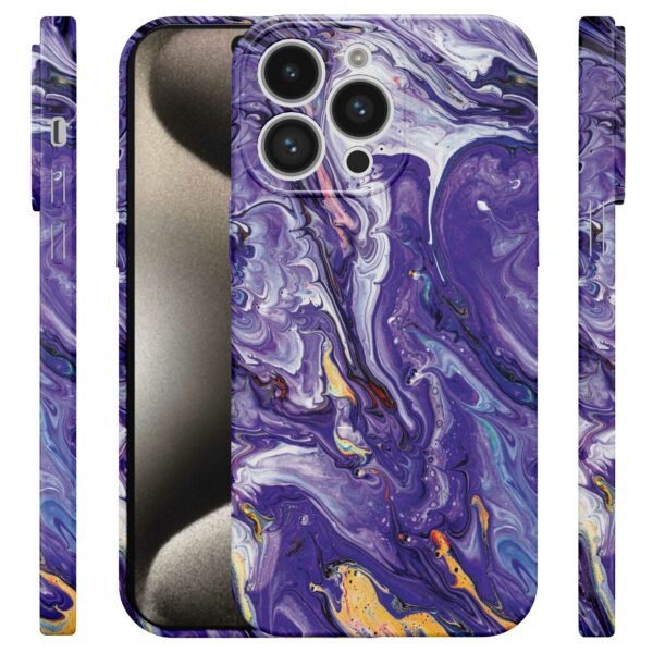 paars goud marmer opdruk_iPhone 15 Pro Max telefoonhoesje met volledige rondom bedrukking (4)