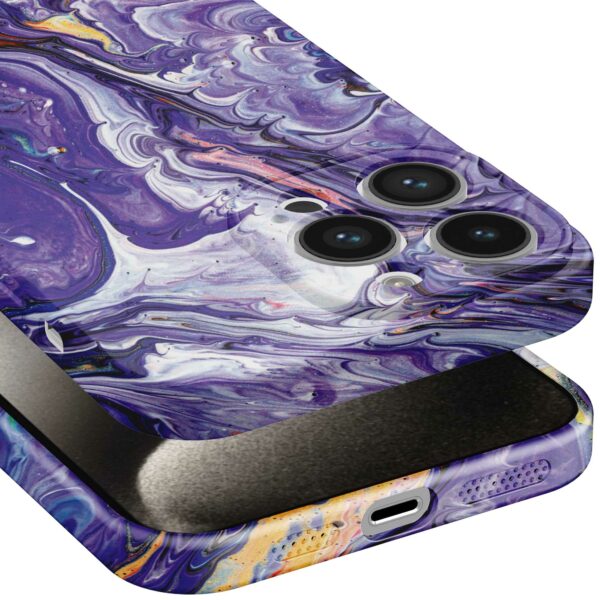 paars goud marmer opdruk_iPhone 15 Pro Max telefoonhoesje met volledige rondom bedrukking (5)