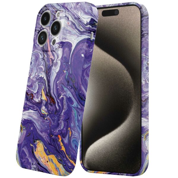 paars goud marmer opdruk_iPhone 15 Pro Max telefoonhoesje met volledige rondom bedrukking (6)