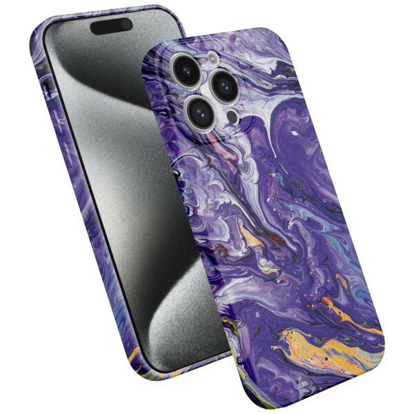 paars goud marmer opdruk_iPhone 15 Pro telefoonhoesje met volledige rondom bedrukking (2)