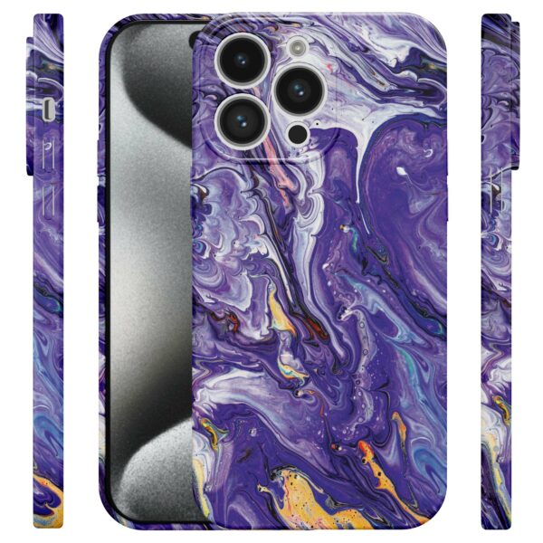 paars goud marmer opdruk_iPhone 15 Pro telefoonhoesje met volledige rondom bedrukking (4)