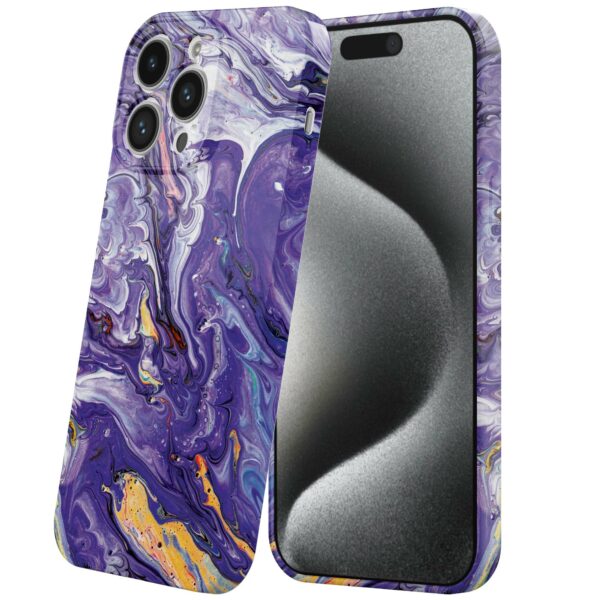 paars goud marmer opdruk_iPhone 15 Pro telefoonhoesje met volledige rondom bedrukking (6)