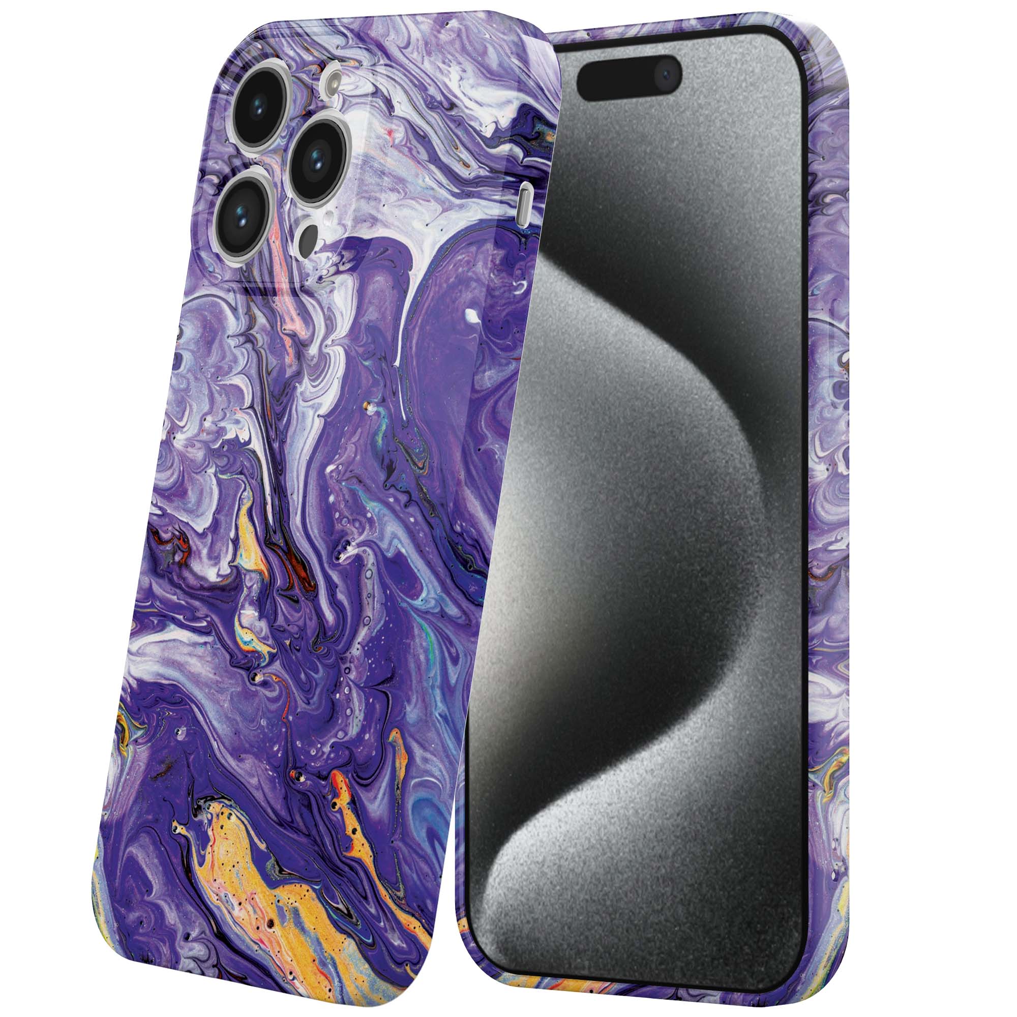 paars goud marmer opdruk_iPhone 15 Pro telefoonhoesje met volledige rondom bedrukking (6)