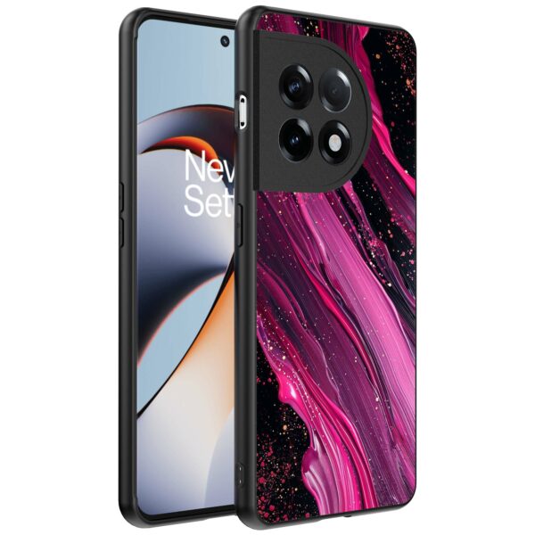 paars roze marmer opdruk_OnePlus 11R Telefoonhoesje (1)