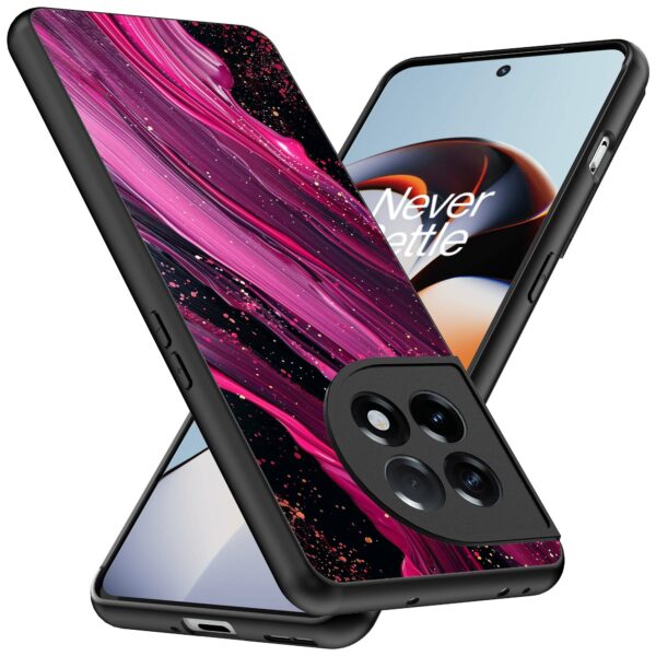 paars roze marmer opdruk_OnePlus 11R Telefoonhoesje (2)