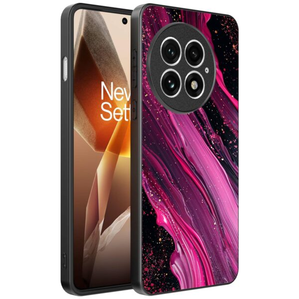 paars roze marmer opdruk_OnePlus 13 Telefoonhoesje (1)