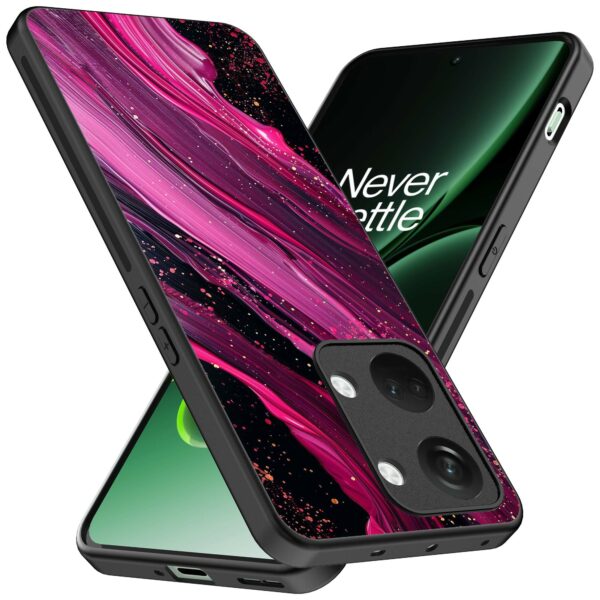 paars roze marmer opdruk_OnePlus Nord 3 Telefoonhoesje (2)